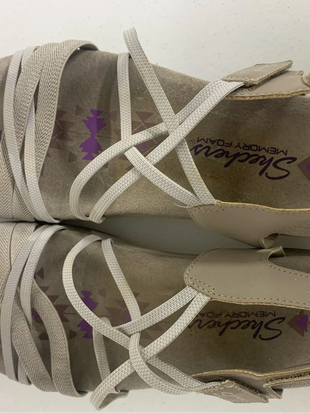 Skechers Women's Multi-Strap Memory Foam Sandals Size 8 Wide